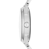 Marc Jacobs Tether Transparent Silver Dial Silver Steel Strap Watch for Women - MBM3412 Authentic Buy Shop Now