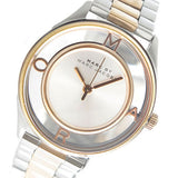 Marc Jacobs Tether Transparent White Dial Two Tone Steel Strap Watch for Women - MBM3436 Authentic Buy Shop Now