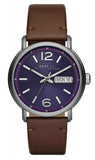 Marc Jacobs Fergus Blue Dial Brown Leather Strap Watch for Men - MBM5078 Authentic Buy Shop Now