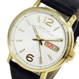 Marc Jacobs Fergus White Dial Black Leather Strap Watch for Men - MBM5081 Authentic Buy Shop Now