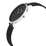 Daniel Wellington Petite Ashfield Black Dial Black Mesh Strap Watch For Women - DW00100202 Authentic Buy Shop Now