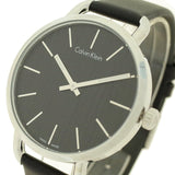 Calvin Klein Even Black Dial Black Leather Strap Watch for Women - K7B231C1 Authentic Buy Shop Now