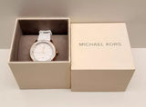 Michael Kors Runway Quartz White Dial White Rubber Strap Watch For Women - MK6853 Authentic Buy Shop Now
