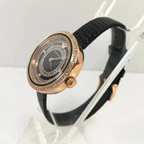 Emporio Armani Rosa Two Hand Black Dial Black Leather Strap Watch For Women - AR11493 Authentic Buy Shop Now