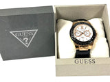 Guess Limelight Quartz White Dial Black Leather Strap Watch For Women - W0775L9 Authentic Buy Shop Now