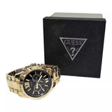 Guess Optic Multifunction Black Dial Gold Steel Strap Watch for Men - W0193G1 Authentic Buy Shop Now