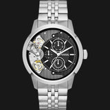Fossil Townsman Multifunction Black Dial Silver Steel Strap Watch for Men - ME1135 Authentic Buy Shop Now