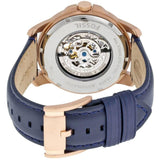 Fossil Grant Mechanical Blue Dial Blue Leather Strap Watch for Men - ME3054 Authentic Buy Shop Now