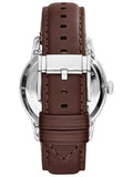 Fossil Townsman Automatic White Dial Brown Leather Strap Watch for Men - ME3064 Authentic Buy Shop Now