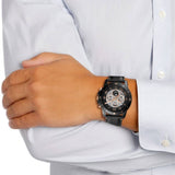 Fossil Grant Sport Automatic Skeleton Black Dial Black Leather Strap Watch for Men - ME3138 Authentic Buy Shop Now
