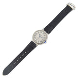 Cartier Ballon Bleu De Cartier Silver Dial Black Leather Strap Watch for Women - WSBB0028 Authentic Buy Shop Now