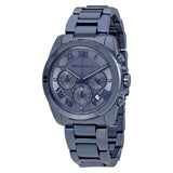 Michael Kors Brecken Chronograph Quartz Blue Dial Blue Steel Strap Watch For Men - MK6361 Authentic Buy Shop Now