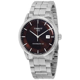 Tissot Luxury Powermatic 80 Brown Dial Silver Steel Strap Watch For Men - T086.407.11.291.00 Authentic Buy Shop Now
