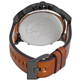 Diesel Mr. Daddy 2.0 Chronograph Silver Dial Brown Leather Strap Watch For Men - DZ7394 Authentic Buy Shop Now