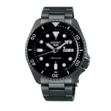 Seiko 5 Sports Automatic Black Dial Black Steel Strap Watch For Men - SRPD65K1 Authentic Buy Shop Now