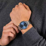 Lacoste Madrid Blue Dial Silver Steel Strap Watch for Men - 2011067 Authentic Buy Shop Now