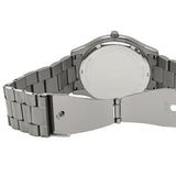 Michael Kors Slim Runway Blue Dial Grey Steel Strap Watch For Men - MK8584 Authentic Buy Shop Now