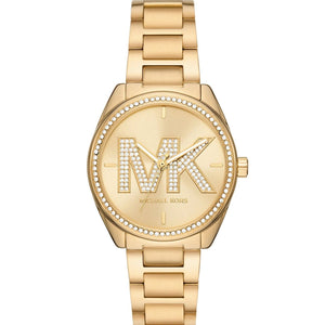Michael Kors Janelle Quartz Gold Dial Gold Steel Strap Watch For Women - MK7381 Authentic Buy Shop Now