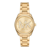 Michael Kors Janelle Quartz Gold Dial Gold Steel Strap Watch For Women - MK7381 Authentic Buy Shop Now