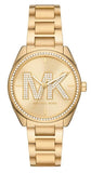 Michael Kors Janelle Quartz Gold Dial Gold Steel Strap Watch For Women - MK7381 Authentic Buy Shop Now