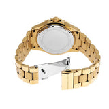 Michael Kors Everest Three Hand Mother of Pearl White Dial Gold Steel Strap Watch For Women - MK7401 Authentic Buy Shop Now