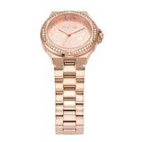 Michael Kors Lennox Quartz Rose Gold Dial Rose Gold Steel Strap Watch For Women - MK7405 Authentic Buy Shop Now