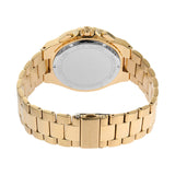 Michael Kors Lennox Chronograph Gold Dial Gold Steel Strap Watch For Men - MK8989 Authentic Buy Shop Now