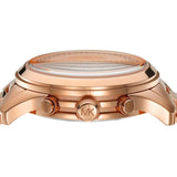 Michael Kors Runway Chronograph Rose Gold Dial Rose Gold Steel Strap Watch For Women - MK7324 Authentic Buy Shop Now
