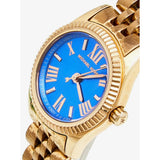 Michael Kors Lexington Quartz Blue Dial Rose Gold Steel Strap Watch For Women - MK3272 Authentic Buy Shop Now