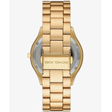 Michael Kors Slim Runway Quartz Gold Dial Gold Steel Strap Watch For Women - MK4501 Authentic Buy Shop Now