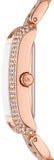 Michael Kors Emery Three-Hand Crystals Silver Dial Rose Gold Steel Strap Watch for Women - MK4641 Authentic Buy Shop Now