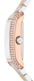 Michael Kors Emery Three-Hand White Dial Two Tone Steel Strap Watch for Women - MK4744 Authentic Buy Shop Now