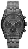 Michael Kors Lexington Chronograph Black Dial Black Steel Strap Watch For Women - MK5709 Authentic Buy Shop Now