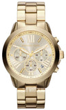 Michael Kors Bradshaw Chronograph Gold Dial Gold Steel Strap Watch For Women - MK5777 Authentic Buy Shop Now