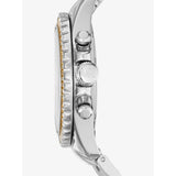 Michael Kors Everest Chronograph Gold Dial Silver Steel Strap Watch For Women - MK5870 Authentic Buy Shop Now