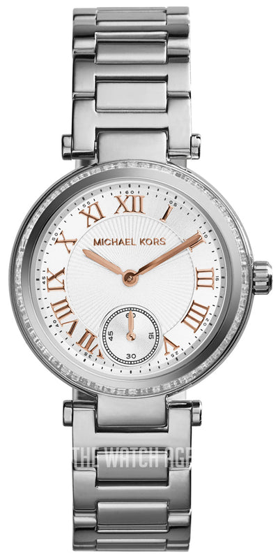 Michael Kors Skylar Quartz White Dial Silver Steel Strap Watch For Women - MK5970 Authentic Buy Shop Now