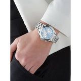 Michael Kors Bradshaw Chronograph Blue Dial Silver Steel Strap Watch For Women - MK6098 Authentic Buy Shop Now