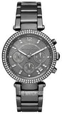 Michael Kors Parker Chronograph Grey Dial Grey Steel Strap Watch For Women - MK6265 Authentic Buy Shop Now