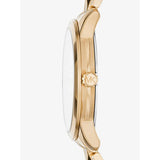 Michael Kors Runway Mercer Mother of Pearl White Dial Two Tone Steel Strap Watch For Women - MK6674 Authentic Buy Shop Now
