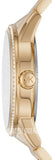 Michael Kors Ritz Pave Crystals Gold Dial Gold Steel Strap Watch for Women - MK6862 Authentic Buy Shop Now