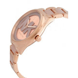Michael Kors Janelle Three Hand Rose Gold Dial Two Tone Steel Strap Watch For Women - MK7135 Authentic Buy Shop Now