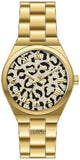 Michael Kors Lennox Three-Hand Gold Dial Gold Steel Strap Watch for Women - MK7500 Authentic Buy Shop Now