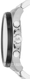 Michael Kors Brecken Chronograph Black Dial Silver Steel Strap Watch For Men - MK8847 Authentic Buy Shop Now