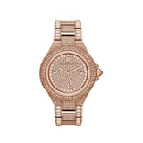 Michael Kors Camille Crystal Rose Gold Dial Rose Gold Steel Strap Watch for Women - MK5862 Authentic Buy Shop Now