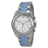 Michael Kors Blair Silver Dial Two Tone Steel Strap Watch for Women - MK6137 Authentic Buy Shop Now