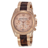 Michael Kors Blair Rose Gold Dial Two Tone Steel Strap Watch For Women - MK5859 Authentic Buy Shop Now