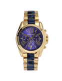 Michael Kors Bradshaw Navy Blue Dial Two Tone Steel Strap Watch for Women - MK6268 Authentic Buy Shop Now