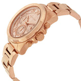 Michael Kors Brecken Chronograph Quartz Rose Gold Dial Rose Gold Steel Strap Watch For Women - MK6367 Authentic Buy Shop Now