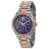 Michael Kors Brinkley Blue Dial Two Tone Steel Strap Watch for Women - MK6205 Authentic Buy Shop Now