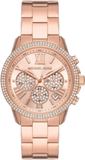 Michael Kors Bryn Chronograph Rose Gold Dial Rose Gold Steel Strap Watch For Women - MK7200 Authentic Buy Shop Now